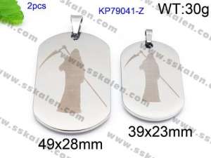 Stainless Steel Lover Pendant - KP79041-Z