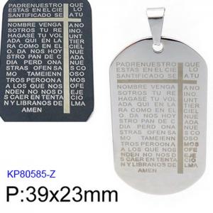 Stainless Steel Popular Pendant - KP80585-Z