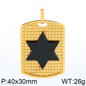 Stainless Steel Gold-plating Pendant - KP83405-LX