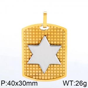 Stainless Steel Gold-plating Pendant - KP83406-LX