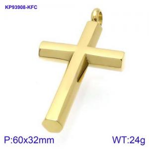 Stainless Steel Cross Pendant - KP93908-KFC