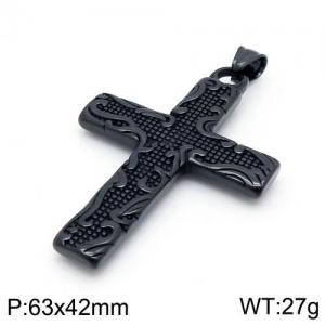 Stainless Steel Cross Pendant - KP96258-MI