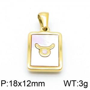 Stainless Steel Gold-plating Pendant - KP98643-LB