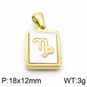 Stainless Steel Gold-plating Pendant - KP98644-LB