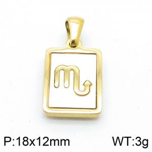 Stainless Steel Gold-plating Pendant - KP98657-LB