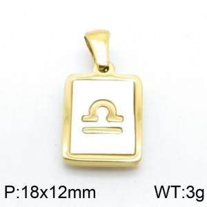 Stainless Steel Gold-plating Pendant - KP98659-LB