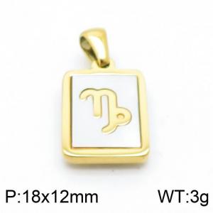 Stainless Steel Gold-plating Pendant - KP98662-LB