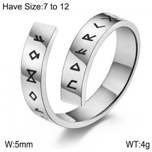 Stainless Steel Special Ring - KR100677-WGQF