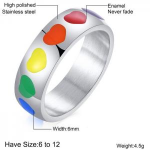Stainless Steel Special Ring - KR100687-WGSF