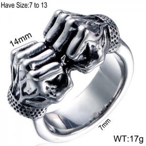 Stainless Steel Special Ring - KR100743-WGXJ