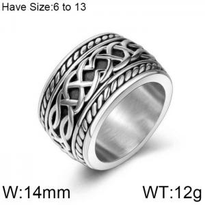 Stainless Steel Special Ring - KR102192-WGSJ