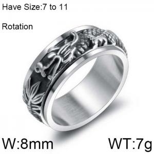 Stainless Steel Special Ring - KR102197-WGSJ