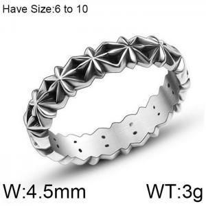 Stainless Steel Special Ring - KR102200-WGSJ