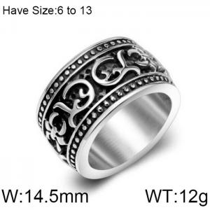 Stainless Steel Special Ring - KR102208-WGSJ