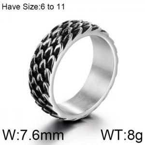 Stainless Steel Special Ring - KR102211-WGSJ