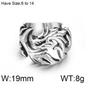 Stainless Steel Special Ring - KR102220-WGSJ
