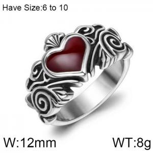 Stainless Steel Special Ring - KR102231-WGSJ
