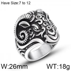 Stainless Steel Special Ring - KR102238-WGSJ