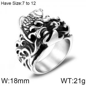 Stainless Steel Special Ring - KR102250-WGSJ