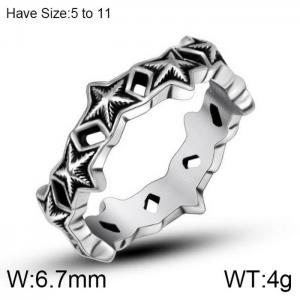 Stainless Steel Special Ring - KR102269-WGSJ