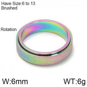 SS Colorful-plating Ring - KR102286-WGDC