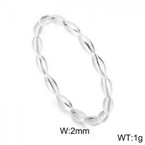 Stainless Steel Special Ring - KR103422-WGLX