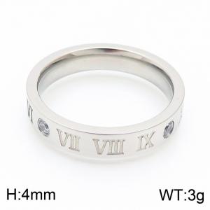 Stainless Steel Stone&Crystal Ring - KR103516-GC