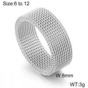 Stainless Steel Special Ring - KR103599-WGLO