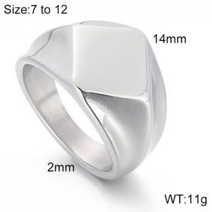 Stainless Steel Special Ring - KR103617-WGZJ