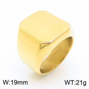 Stainless Steel Gold-plating Ring - KR103679-KFC
