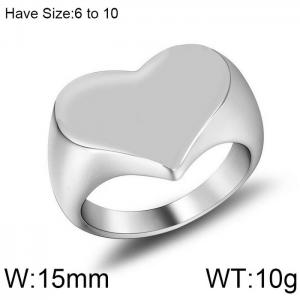 Stainless Steel Special Ring - KR104057-WGSJ