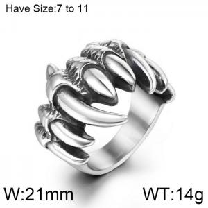 Stainless Steel Special Ring - KR104059-WGSJ