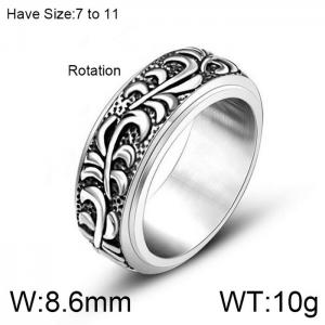 Stainless Steel Special Ring - KR104071-WGSJ