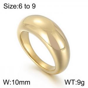 Stainless Steel Gold-plating Ring - KR105223-LK