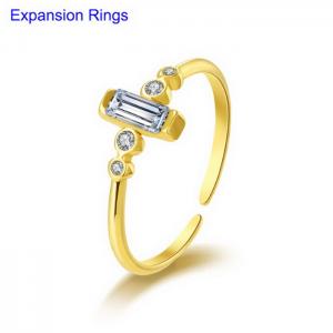 Stainless Steel Stone&Crystal Ring - KR106452-WGYC