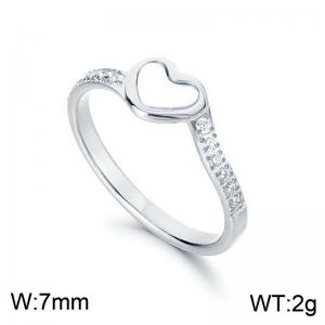 Stainless Steel Stone&Crystal Ring - KR110181-YH