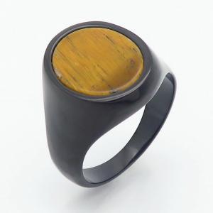 Stainless Steel Stone&Crystal Ring - KR110194-TZN