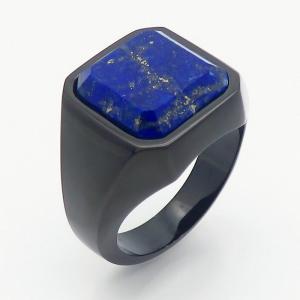 Stainless Steel Stone&Crystal Ring - KR110243-TZN