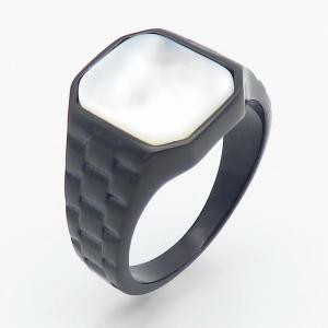 Stainless Steel Stone&Crystal Ring - KR110295-TZN