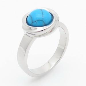 Stainless Steel Stone&Crystal Ring - KR110313-TZN