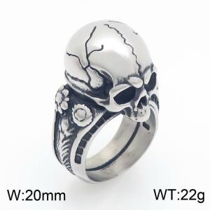 Stainless Skull Ring - KR114276-KJX