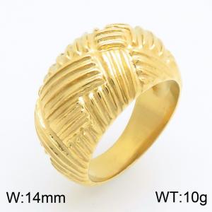 Men's stainless steel cast jewelry personalized ring - KR114788-KJX