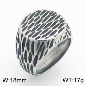 Men's Fashion Jewelry Stainless Steel Casting Ring - KR114807-KJX