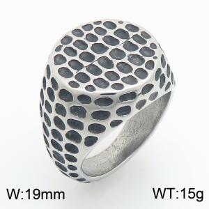 Men's Fashion Jewelry Stainless Steel Casting Ring - KR114809-KJX