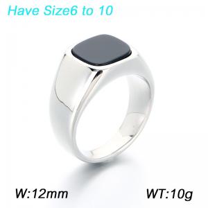Stainless steel rings for men's fashion jewelry are suitable for daily wear - KR115853-GC