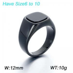 Stainless steel rings for men's fashion jewelry are suitable for daily wear - KR115854-GC
