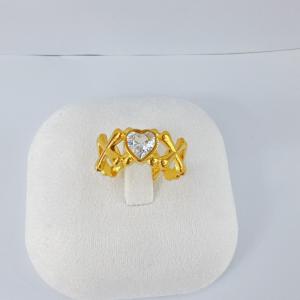 Stainless Steel Stone&Crystal Ring - KR116185-SXSJ