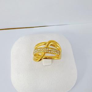 Stainless Steel Stone&Crystal Ring - KR116190-SXSJ
