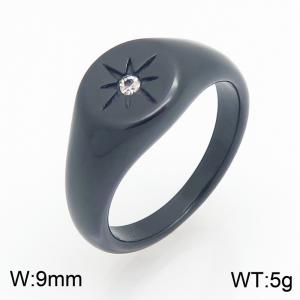 Stainless Steel Stone&Crystal Ring - KR116220-ZY