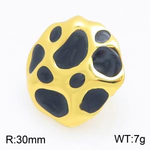 Stainless Steel Gold-plating Ring - KR116256-SP